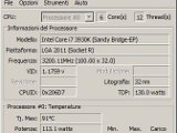 Temperature CPU